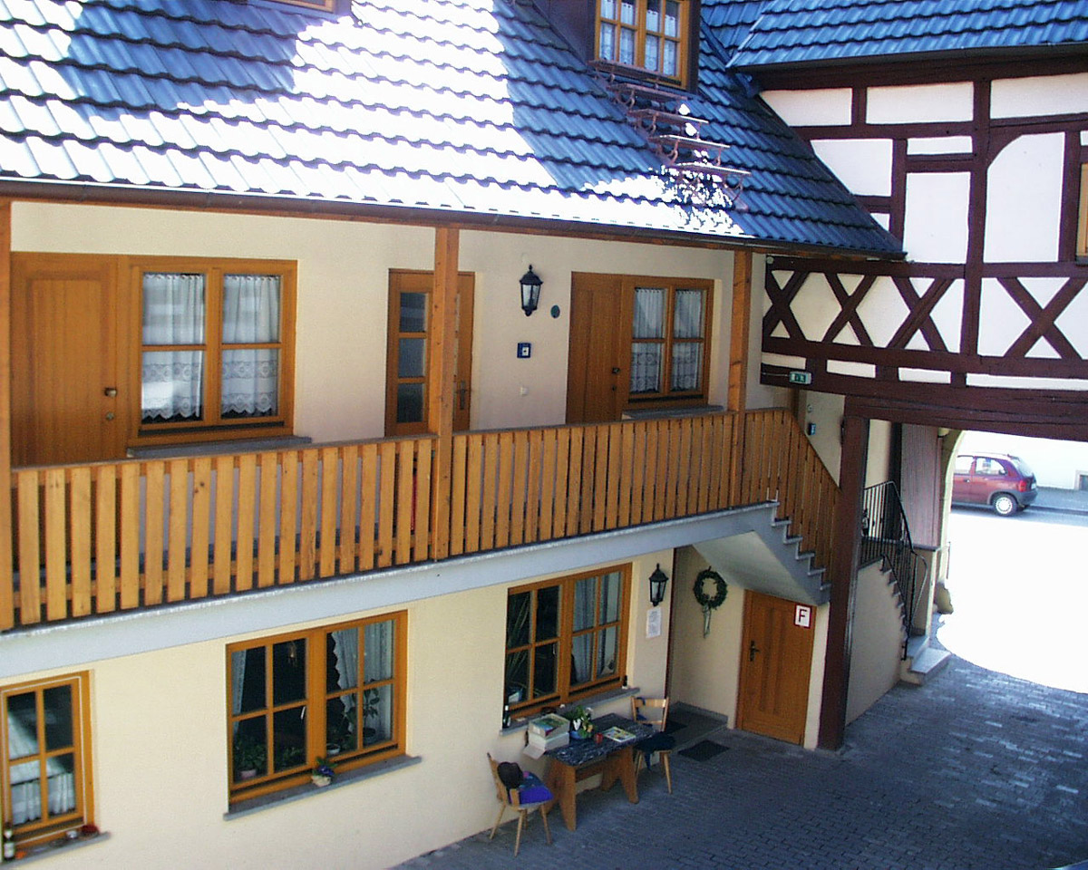 Innenhof Gästehaus Kohles Prichsenstadt
