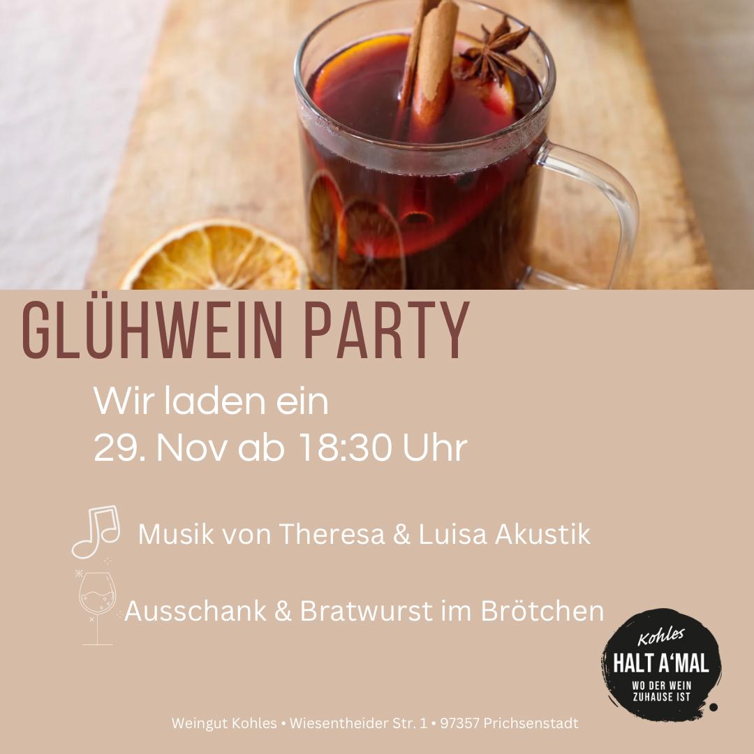 Glühweinparty am Weingut